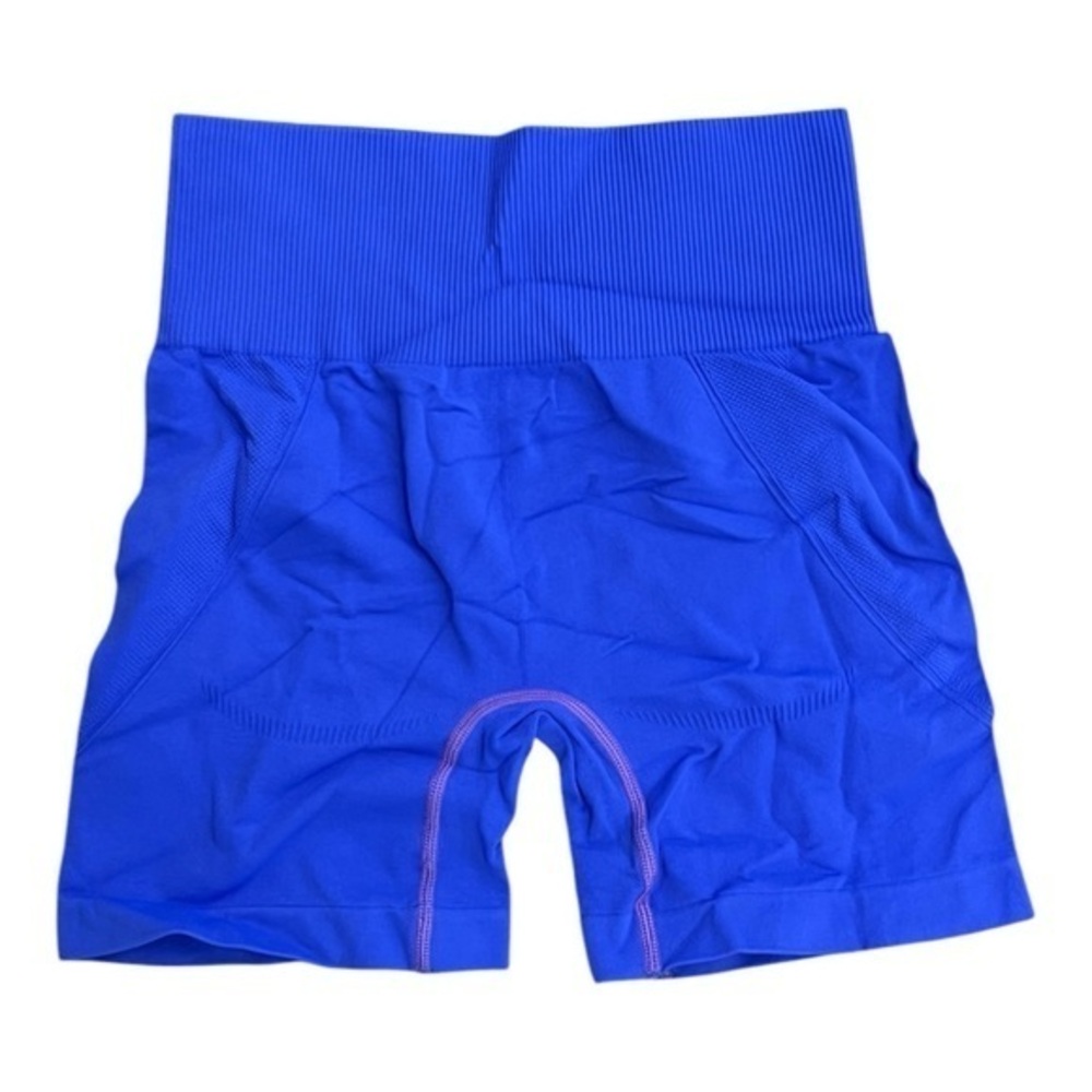Vibrant Blue High-Waisted Shorts body shaper size medium